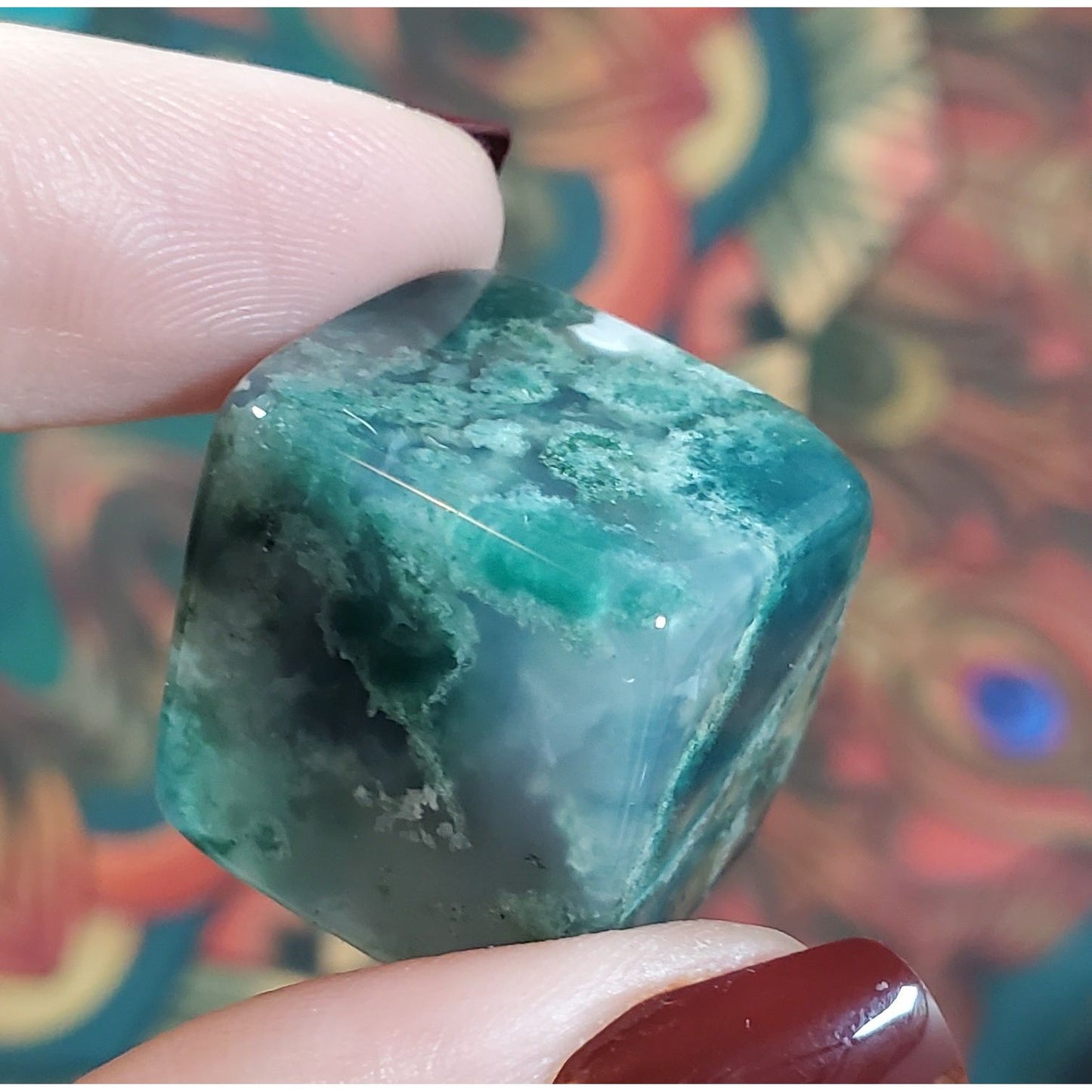 Moss Agate Cubes