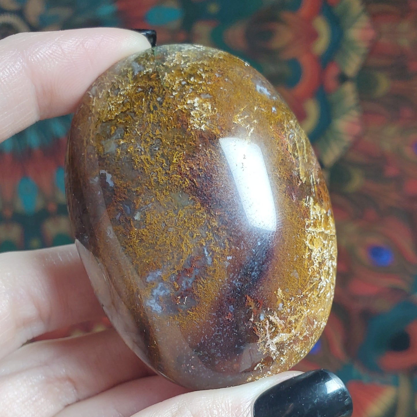 Red Moss Agate Palmstones