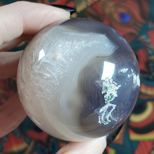 Medium Scenic Moss Agate Spheres