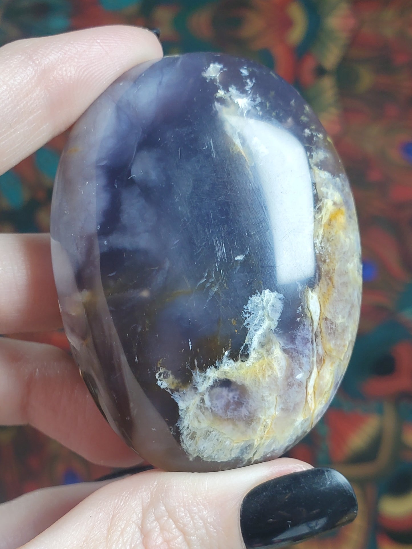 Purple Chalcedony Palmstones