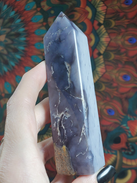 Purple Chalcedony Towers