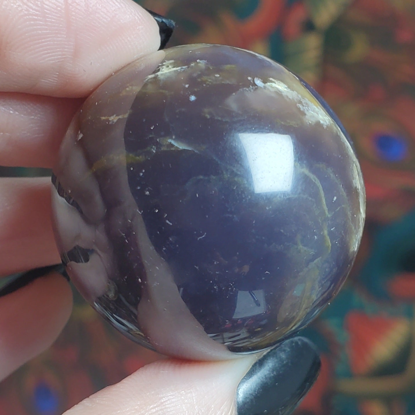 Purple Chalcedony Spheres