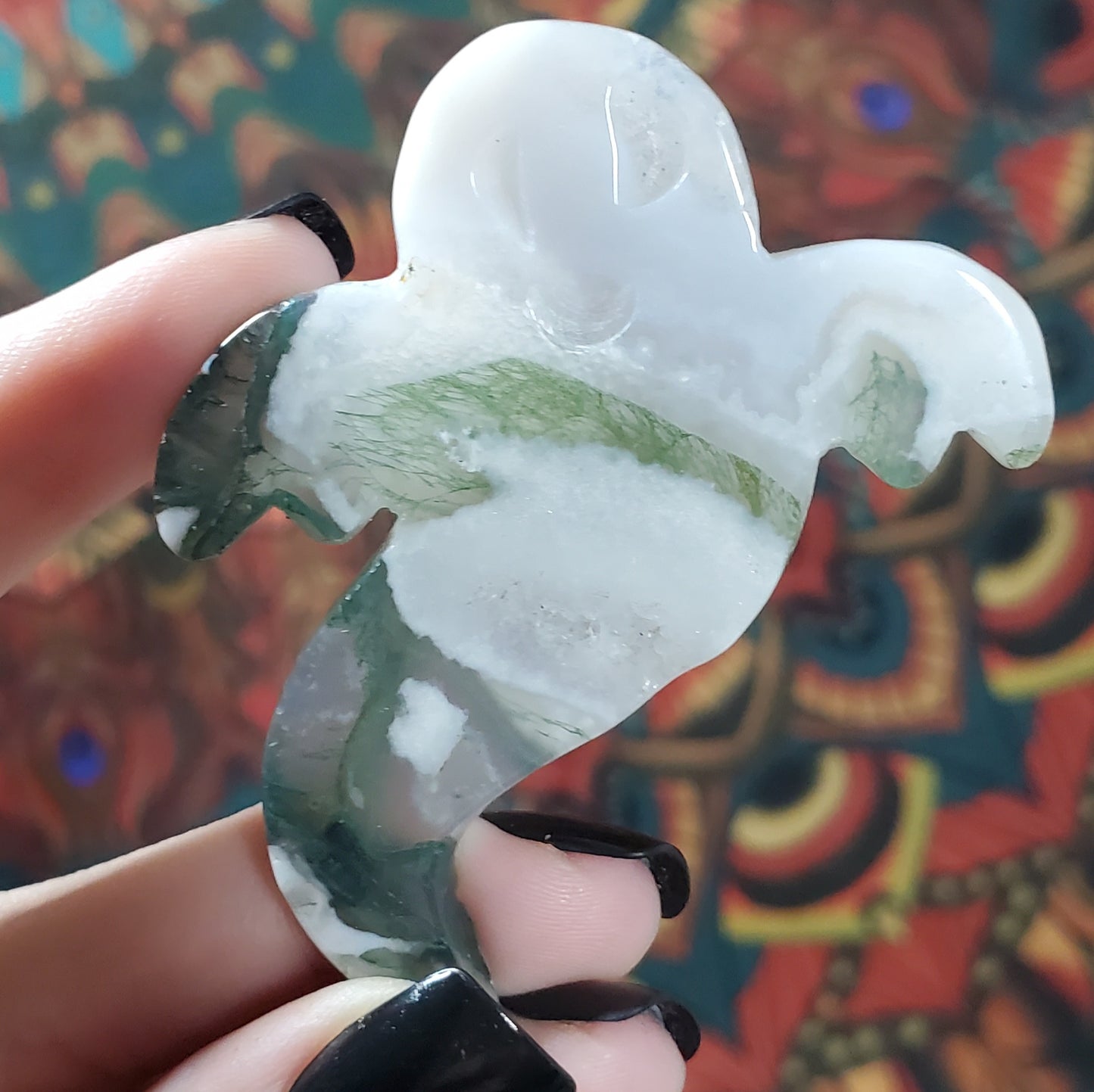 Flat Moss Agate Ghosts