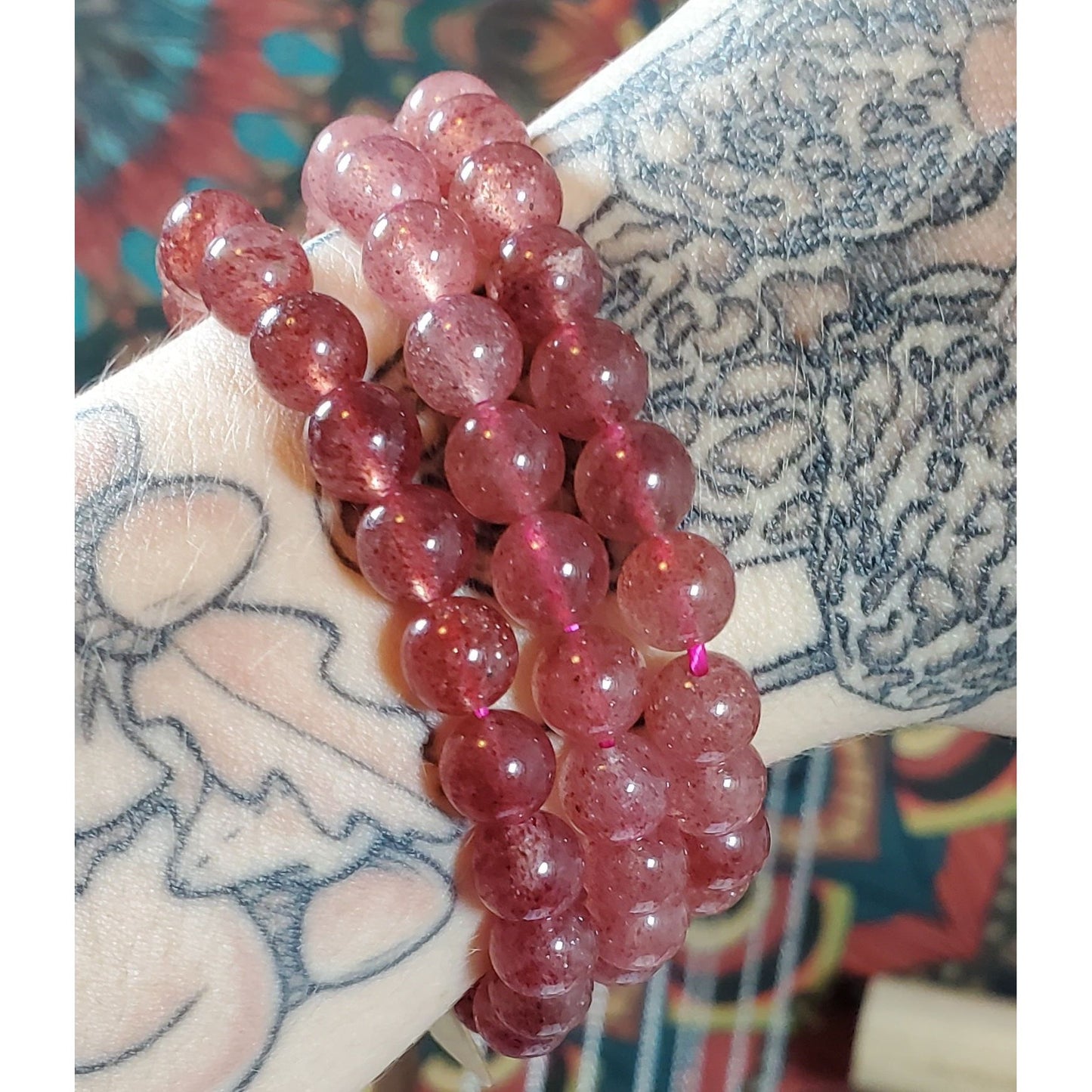 8mm Strawberry Quartz Bracelets - Intuitively Chosen