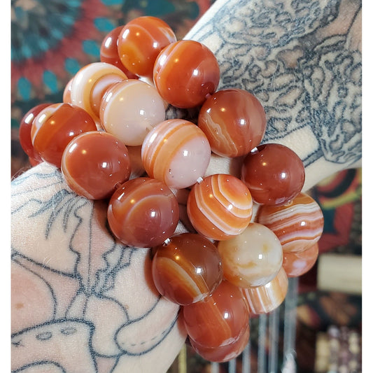 16mm Carnelian Bracelets - Intuitively Chosen