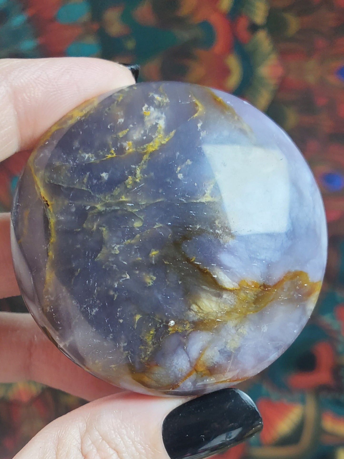 Purple Chalcedony Palmstones