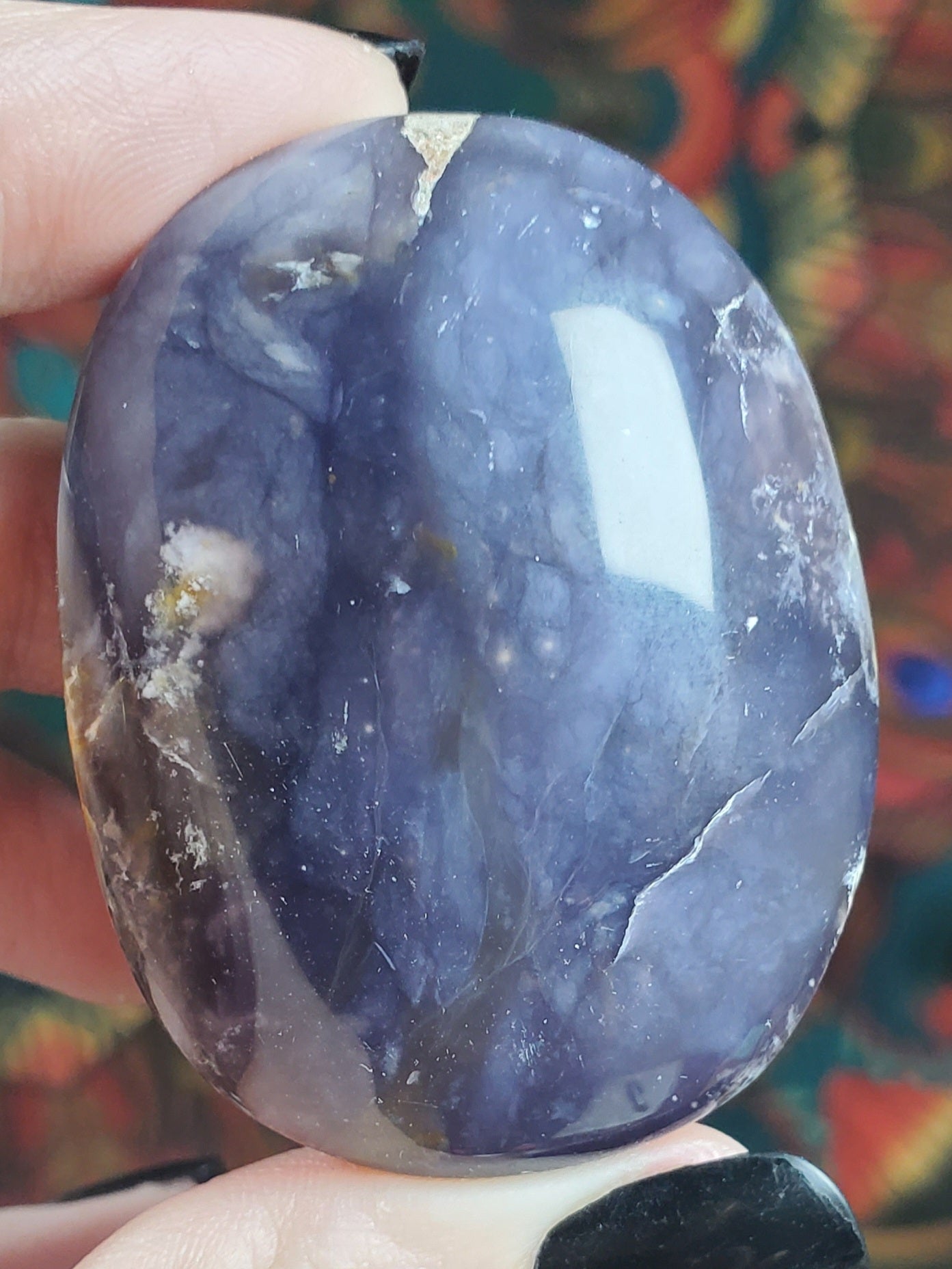 Purple Chalcedony Palmstones