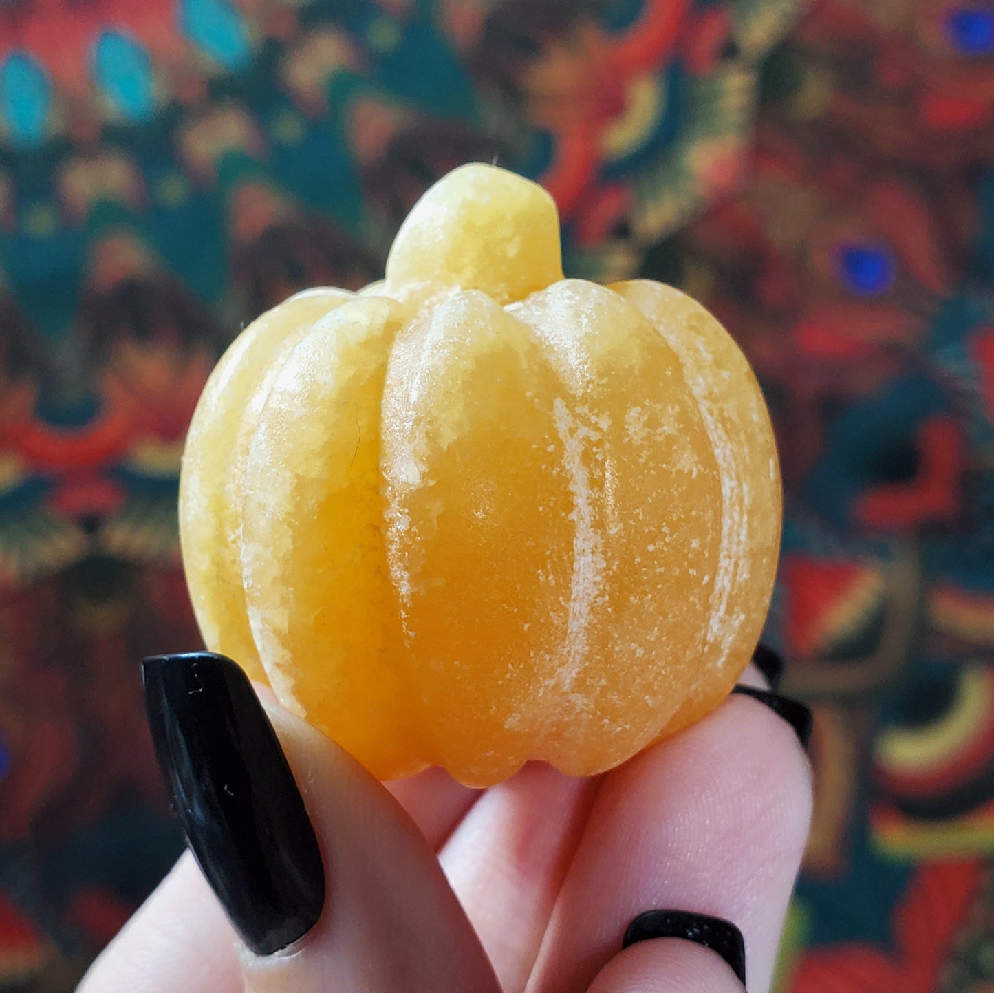 Orange Calcite Pumpkin - Intuitively Chosen