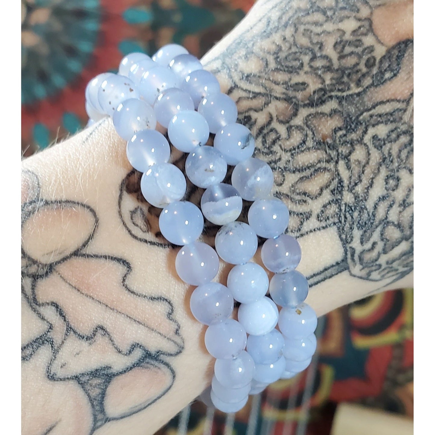 Blue Lace Agate Bracelets  - Intuitively Chosen