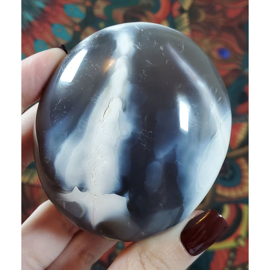 Orca Agate Palmstones