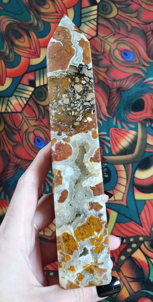 Brecciated Jasper x Agate Tower