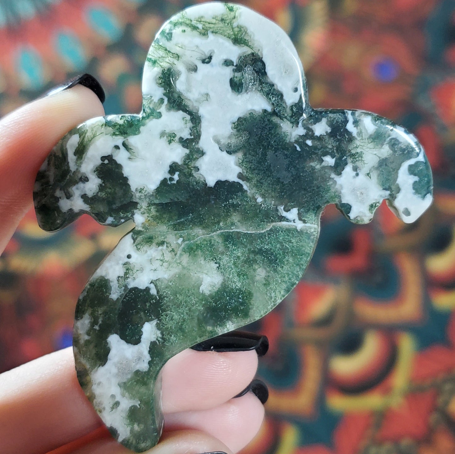 Flat Moss Agate Ghosts