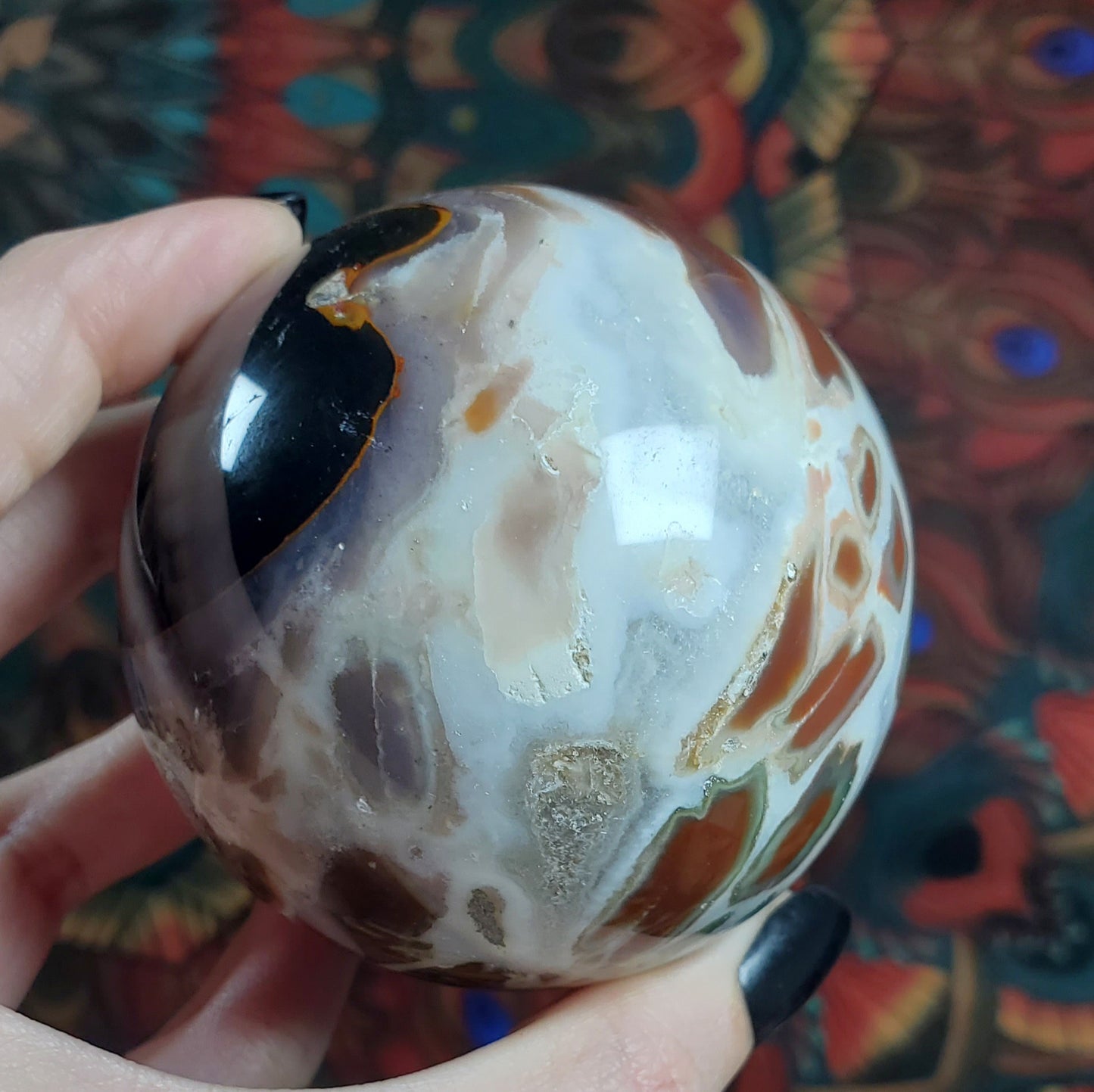 Large Bloodstone Spheres