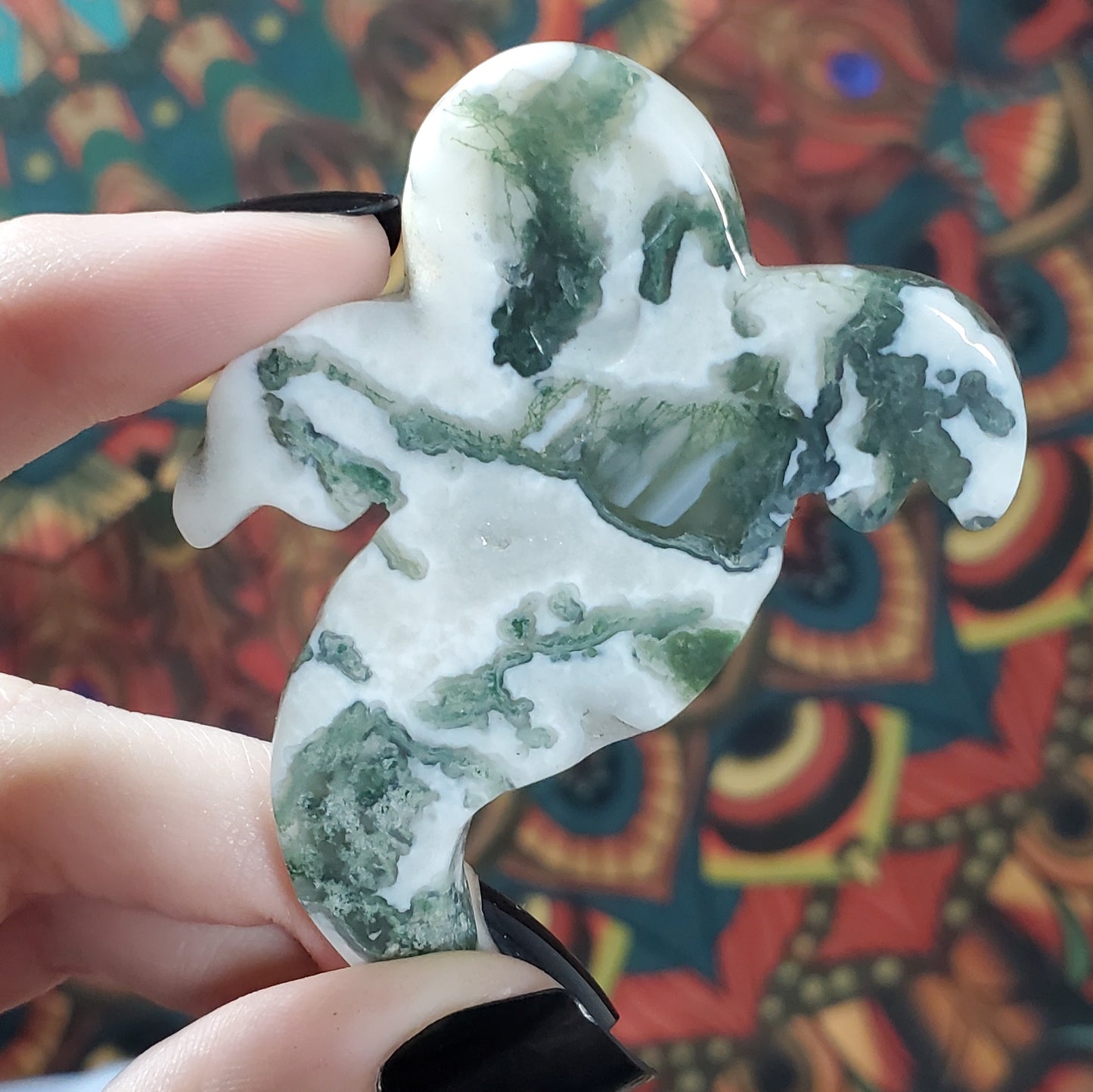 Flat Moss Agate Ghosts