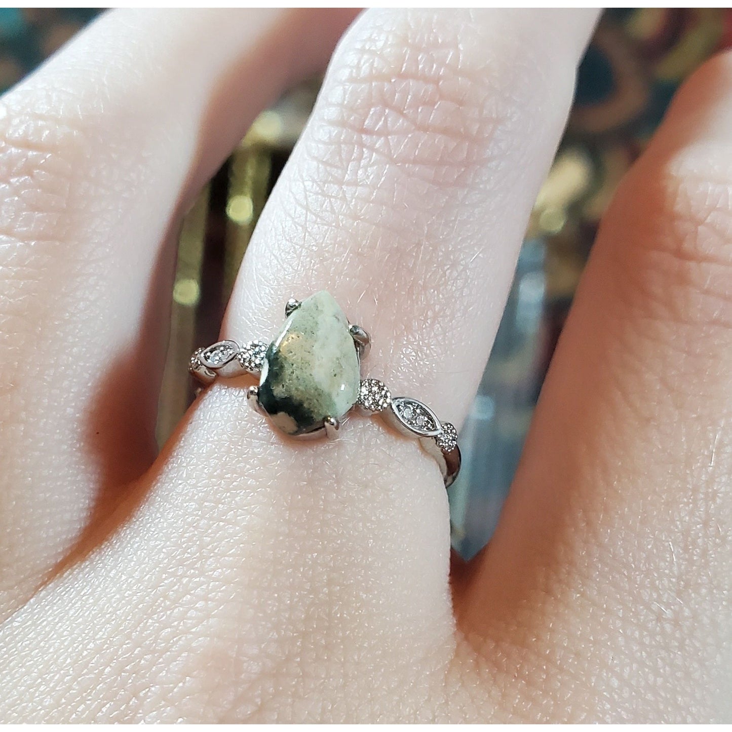 Adjustable Ocean Jasper Rings