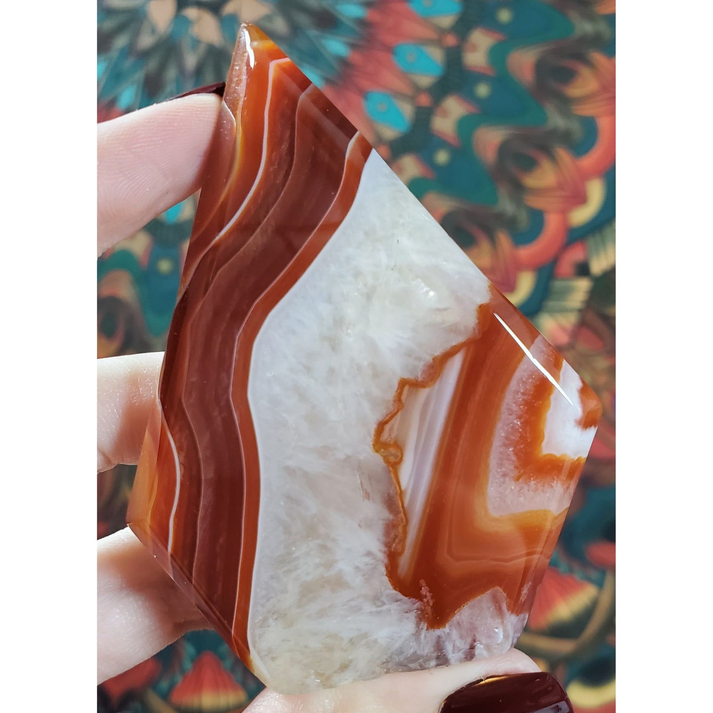 Carnelian Arrowhead Flames