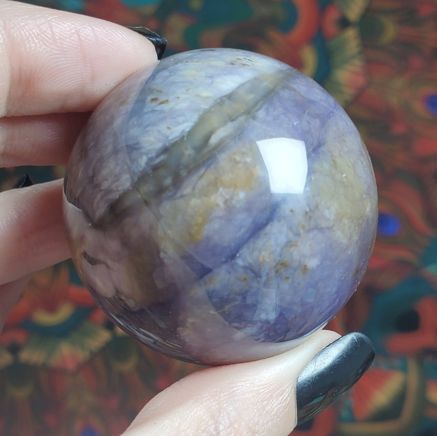 Purple Chalcedony Spheres