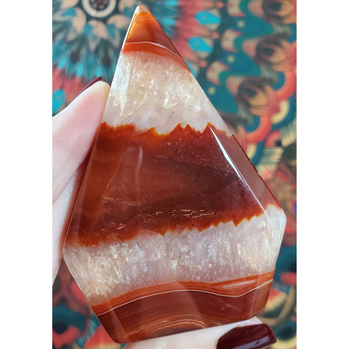 Carnelian Arrowhead Flames